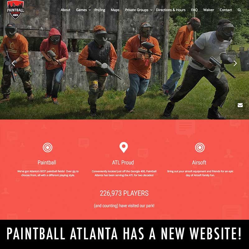Paintball Atlanta's New Website